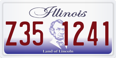 IL license plate Z351241