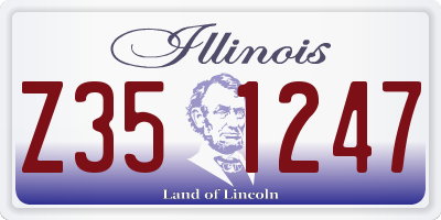 IL license plate Z351247