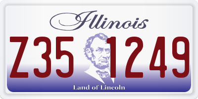 IL license plate Z351249