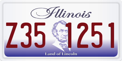 IL license plate Z351251