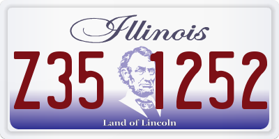 IL license plate Z351252