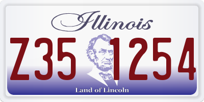IL license plate Z351254