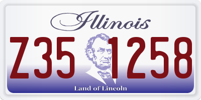 IL license plate Z351258
