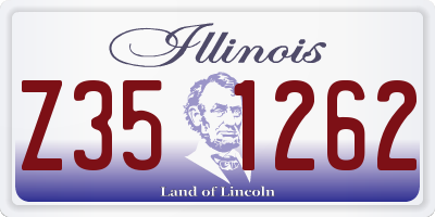 IL license plate Z351262