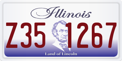 IL license plate Z351267