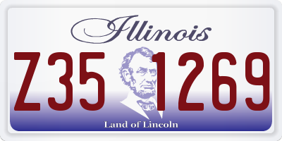 IL license plate Z351269