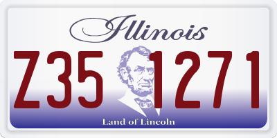 IL license plate Z351271