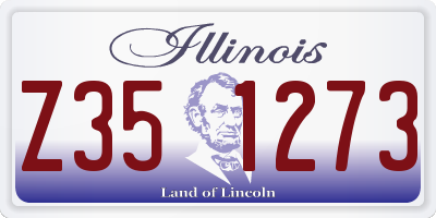 IL license plate Z351273