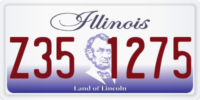 IL license plate Z351275