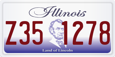 IL license plate Z351278