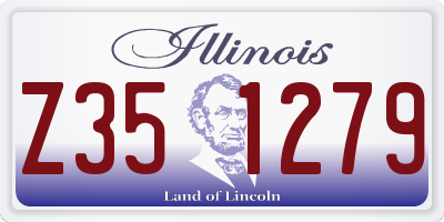 IL license plate Z351279