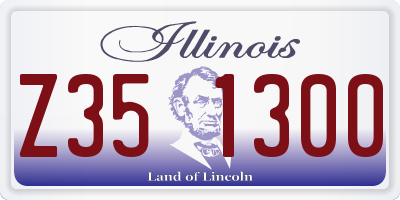 IL license plate Z351300