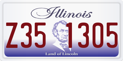 IL license plate Z351305