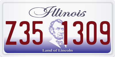 IL license plate Z351309