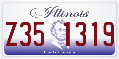 IL license plate Z351319