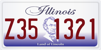 IL license plate Z351321
