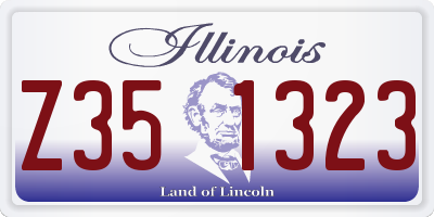 IL license plate Z351323