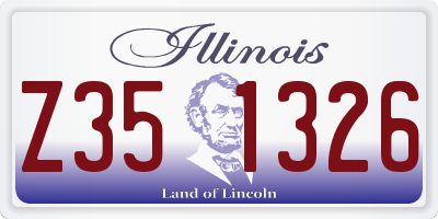 IL license plate Z351326