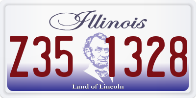 IL license plate Z351328