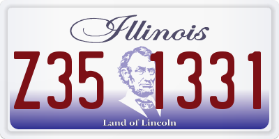 IL license plate Z351331