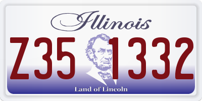 IL license plate Z351332
