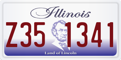 IL license plate Z351341
