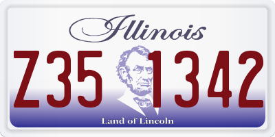 IL license plate Z351342