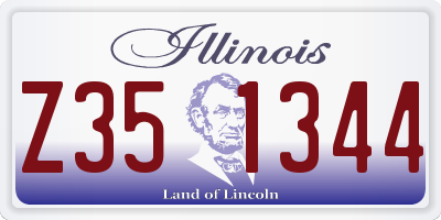 IL license plate Z351344
