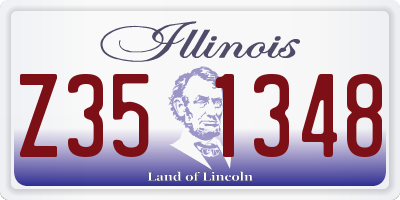 IL license plate Z351348