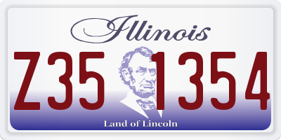 IL license plate Z351354