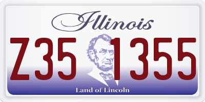 IL license plate Z351355