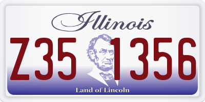 IL license plate Z351356