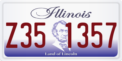 IL license plate Z351357