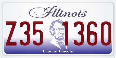 IL license plate Z351360