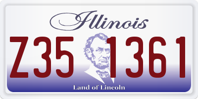 IL license plate Z351361