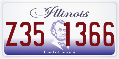 IL license plate Z351366