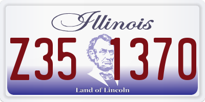IL license plate Z351370
