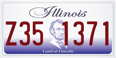 IL license plate Z351371