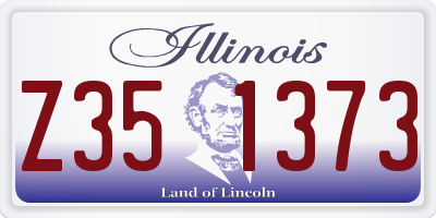 IL license plate Z351373