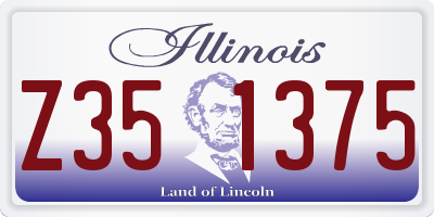 IL license plate Z351375