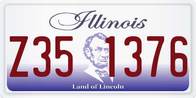 IL license plate Z351376
