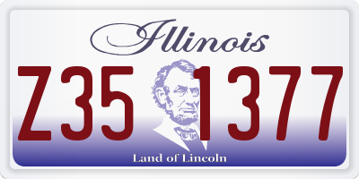 IL license plate Z351377