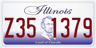 IL license plate Z351379