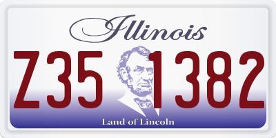 IL license plate Z351382