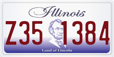IL license plate Z351384