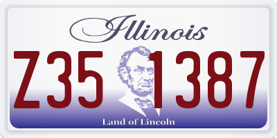 IL license plate Z351387