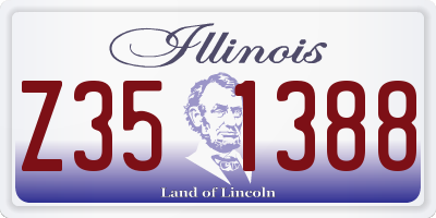 IL license plate Z351388