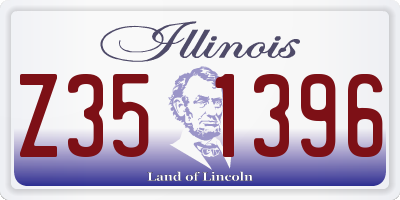 IL license plate Z351396