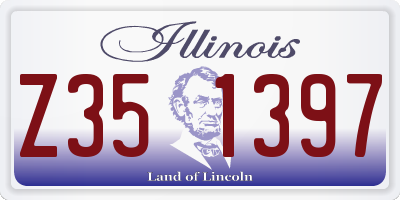 IL license plate Z351397