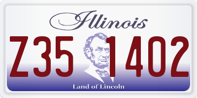 IL license plate Z351402